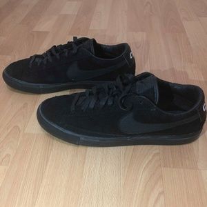 Comme Des Garcon X Nike Blazer Black Suede US 11